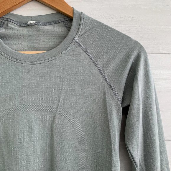 Lululemon - Gray Swiftly Tech long sleeve running tee shirt, 4 - Picture 2 of 7